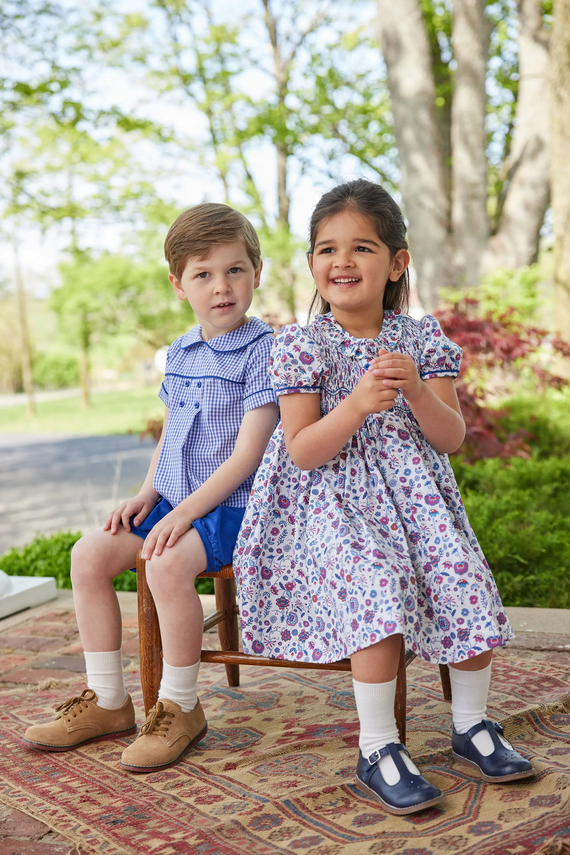 Smocked Bridget Dress - Braemar Floral