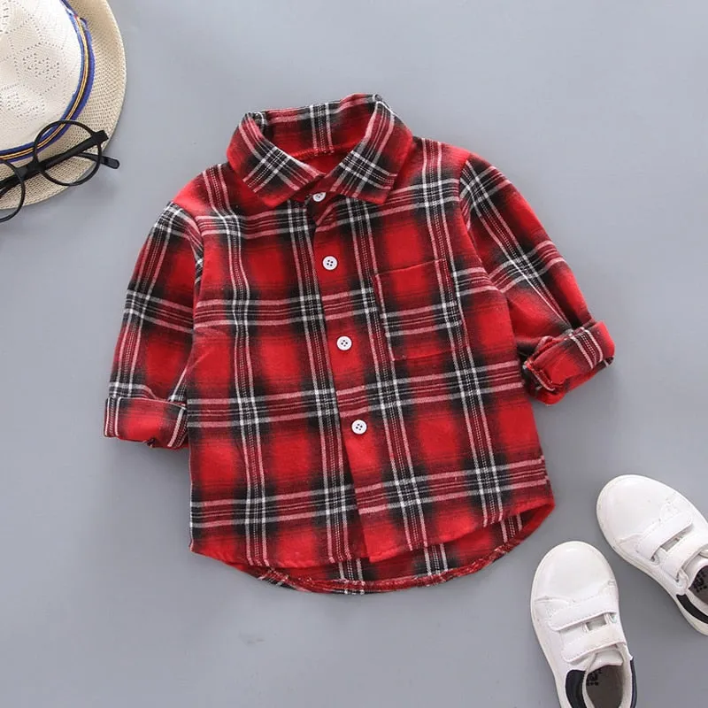 Spring Thin Blouses Infant Boy Shirt Clothes for 1 2 3 4 Years