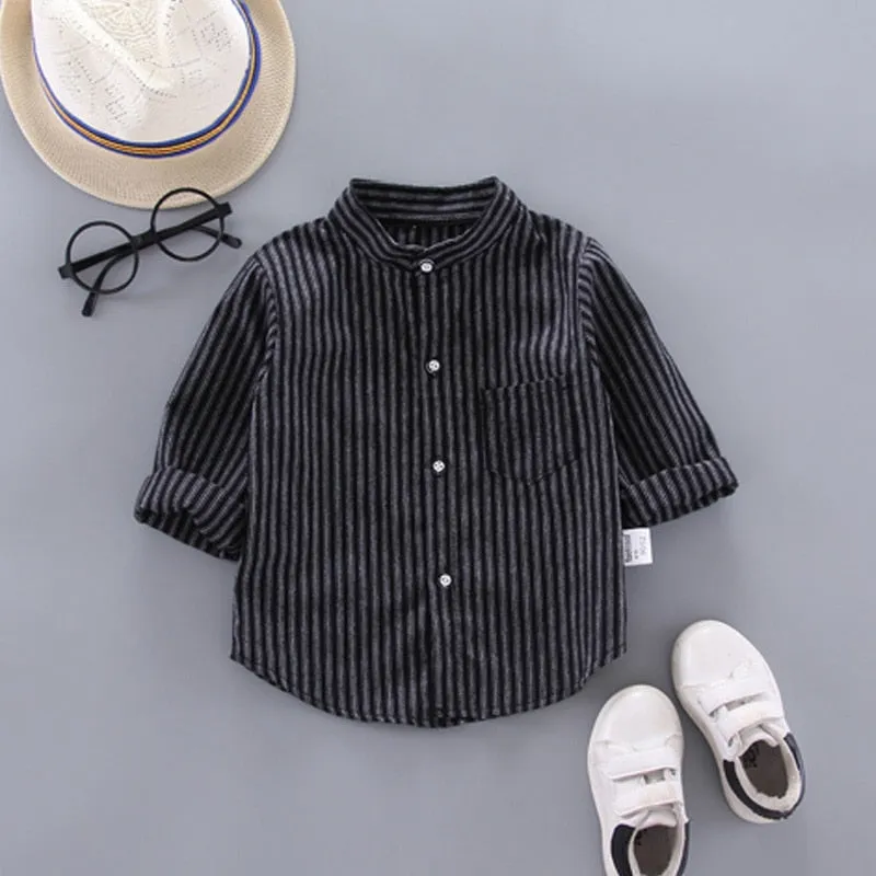 Spring Thin Blouses Infant Boy Shirt Clothes for 1 2 3 4 Years