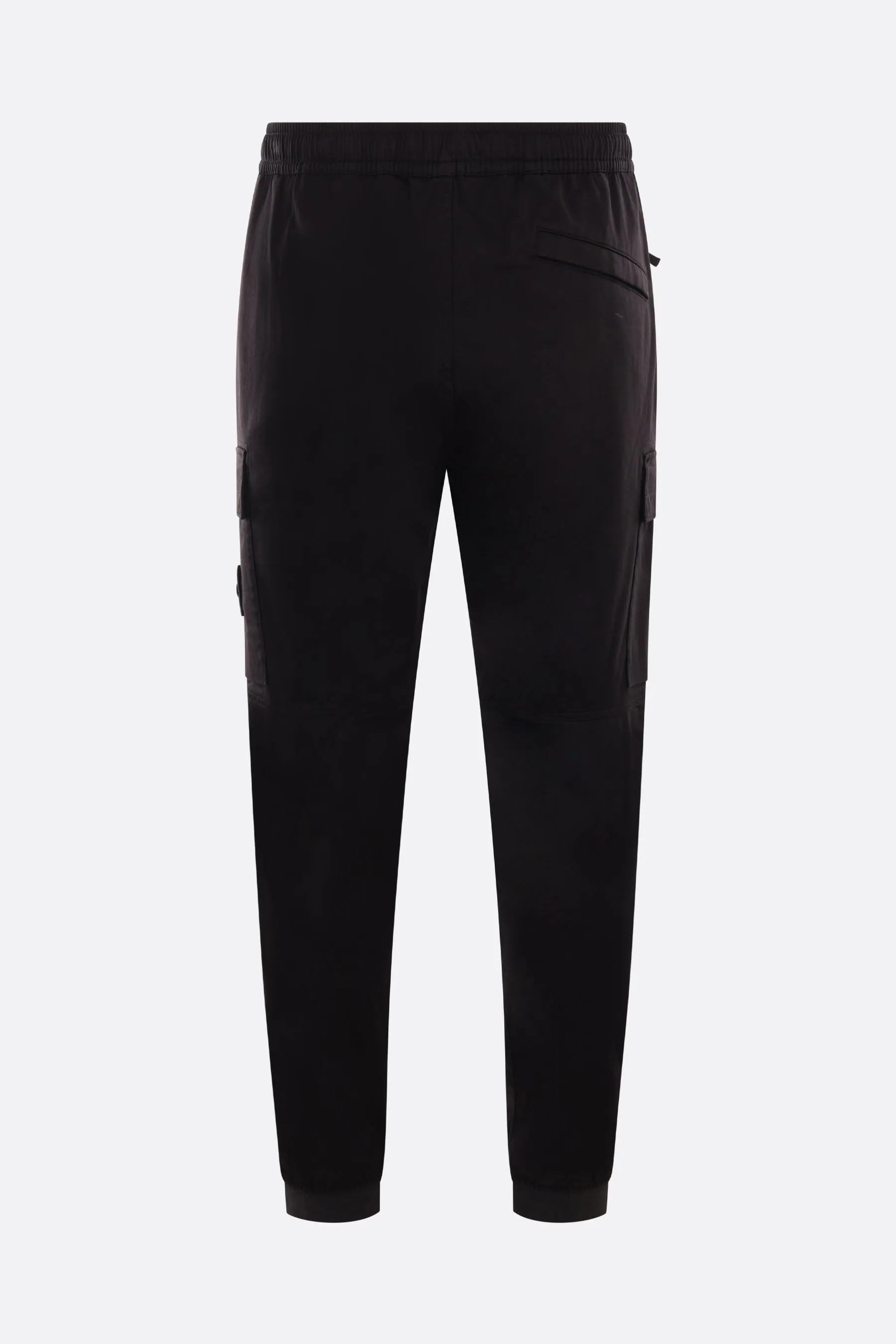 stretch cotton tapered pants