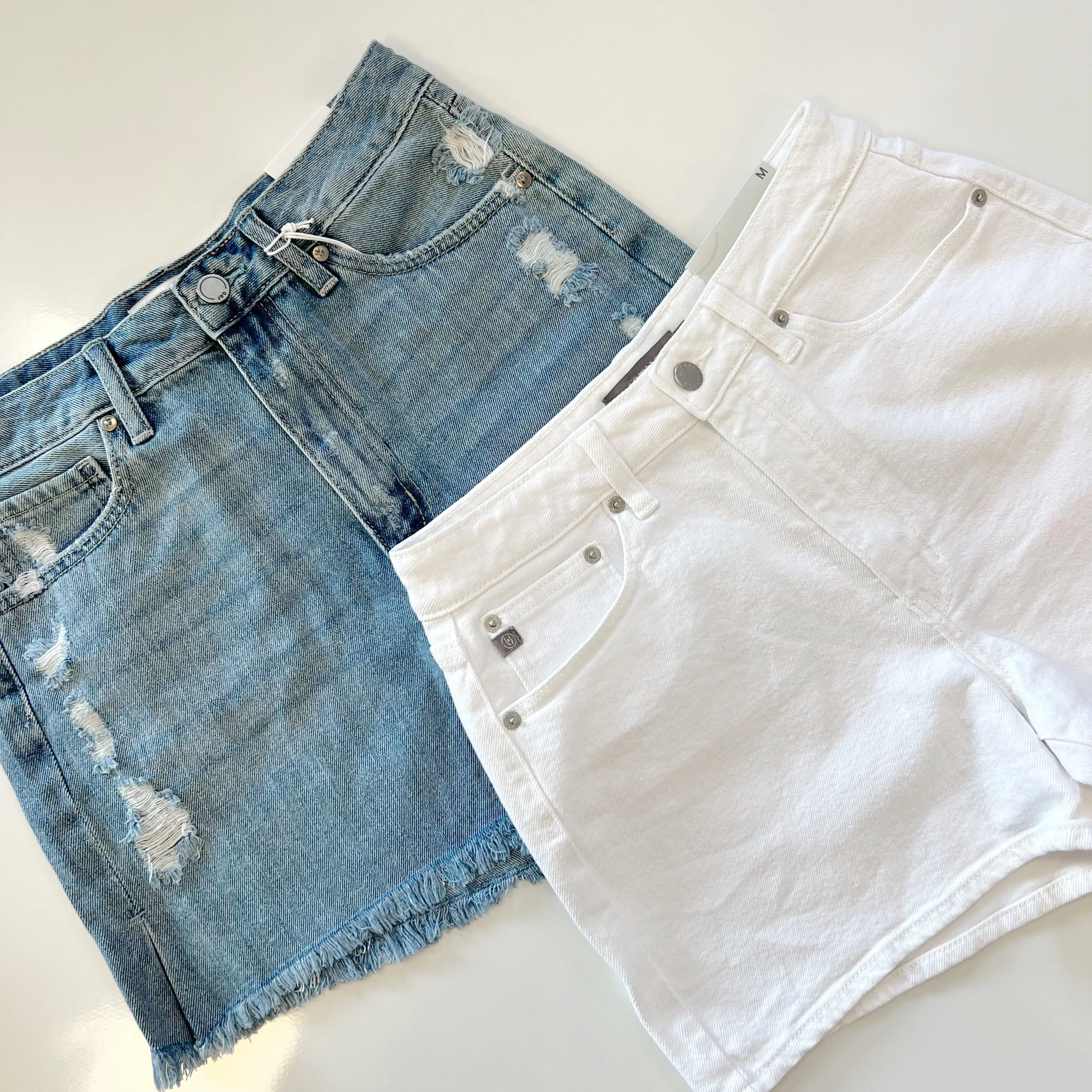 Super High Rise Denim Shorts