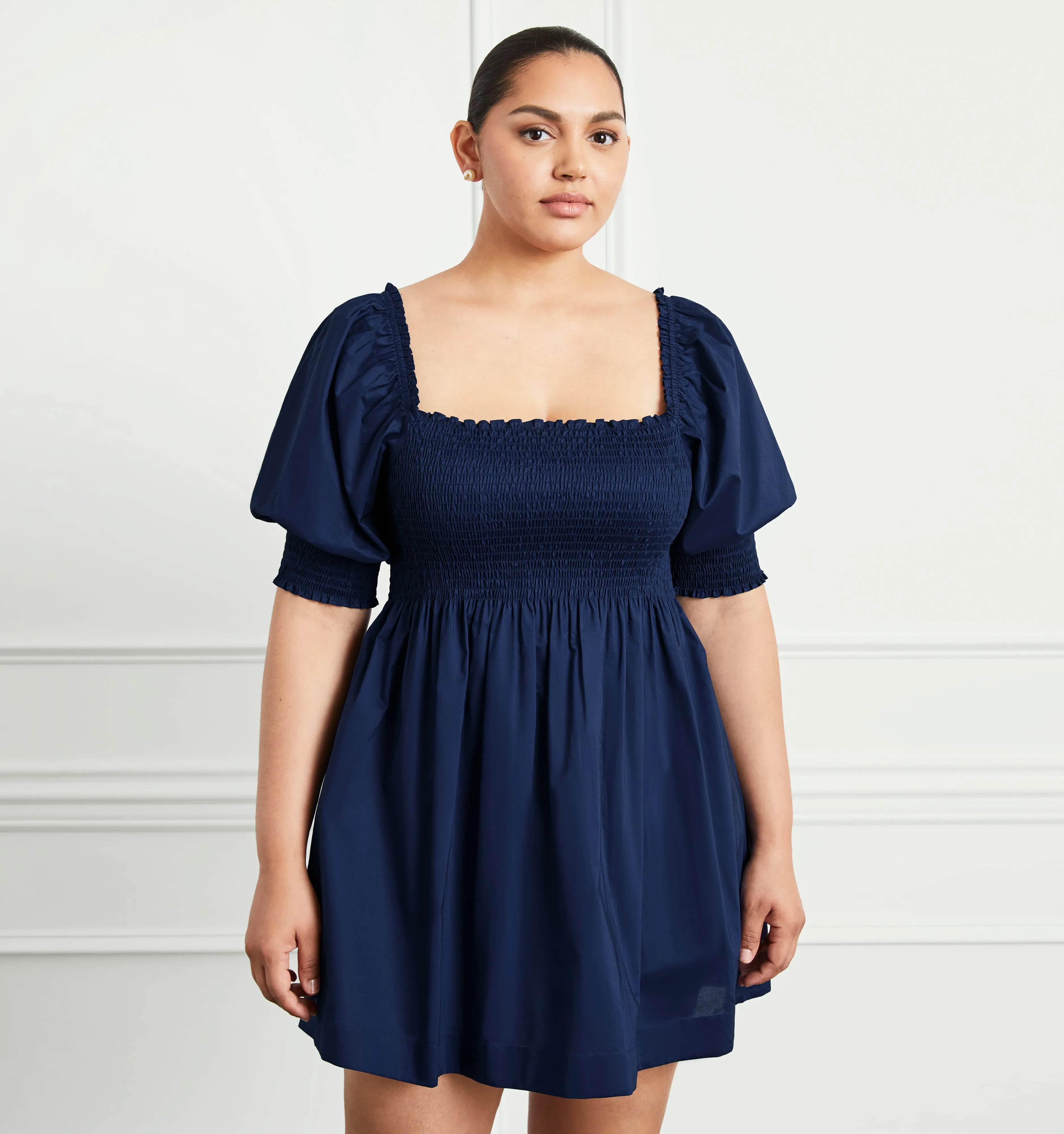 The Athena Nap Dress - Navy Cotton