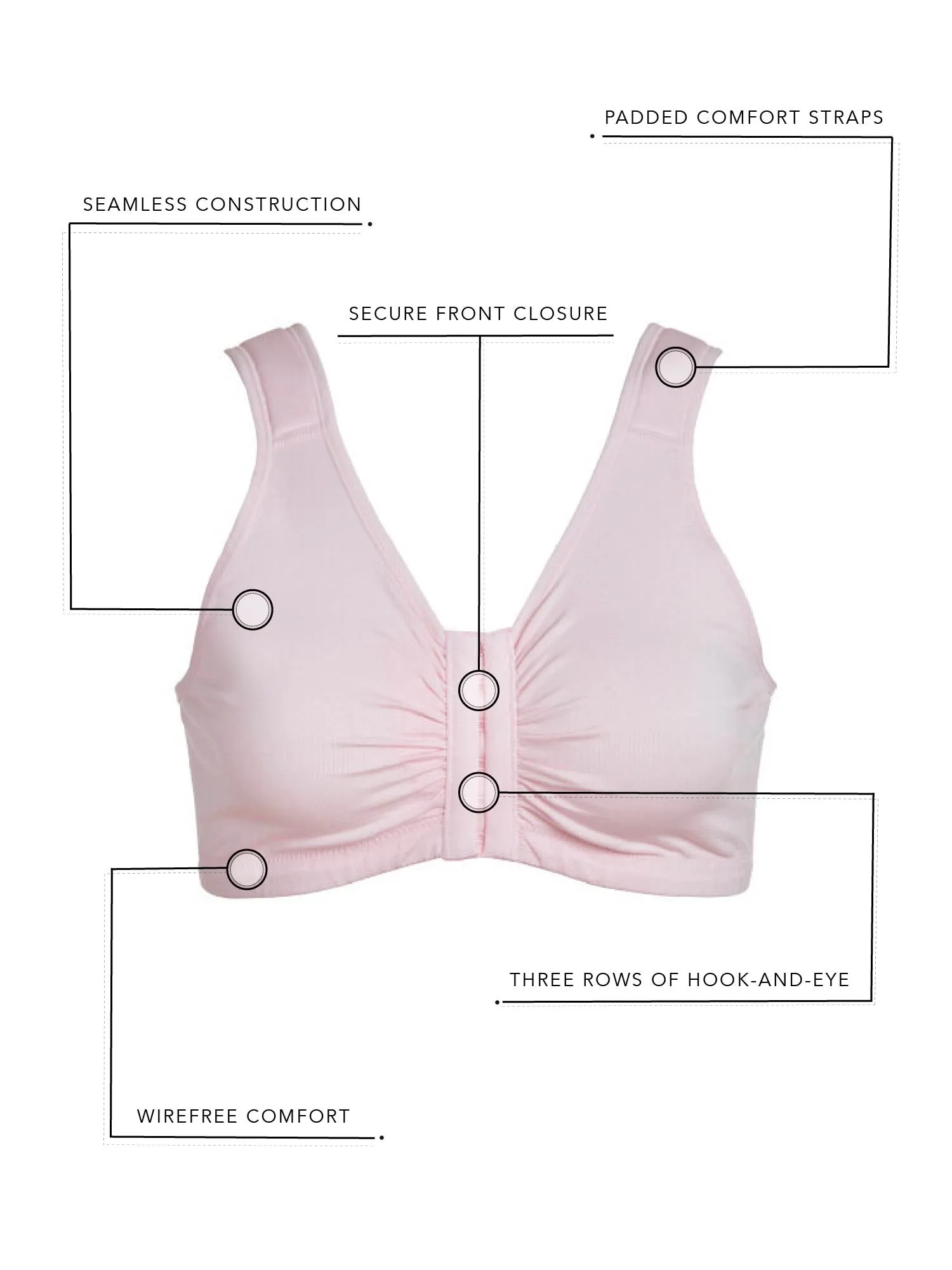 The Laurel - Seamless Comfort Front-Closure Bra