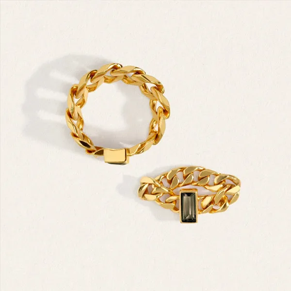 Tigris Chain Ring - Gold