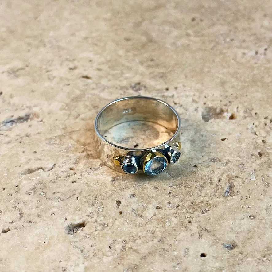 Topaz Gemstone Ring - Vermeil