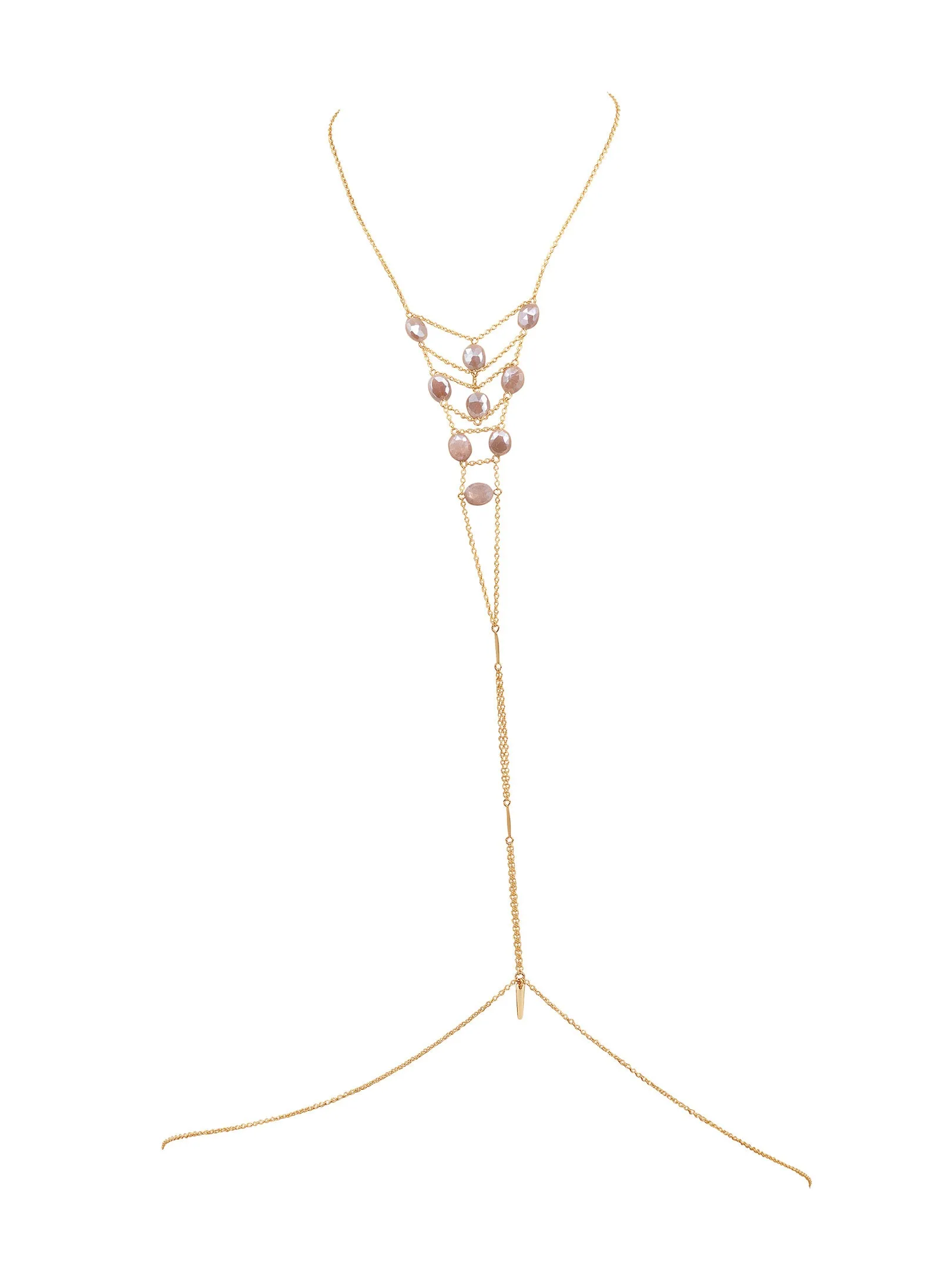 Tree of Life Gemstone Body Chain