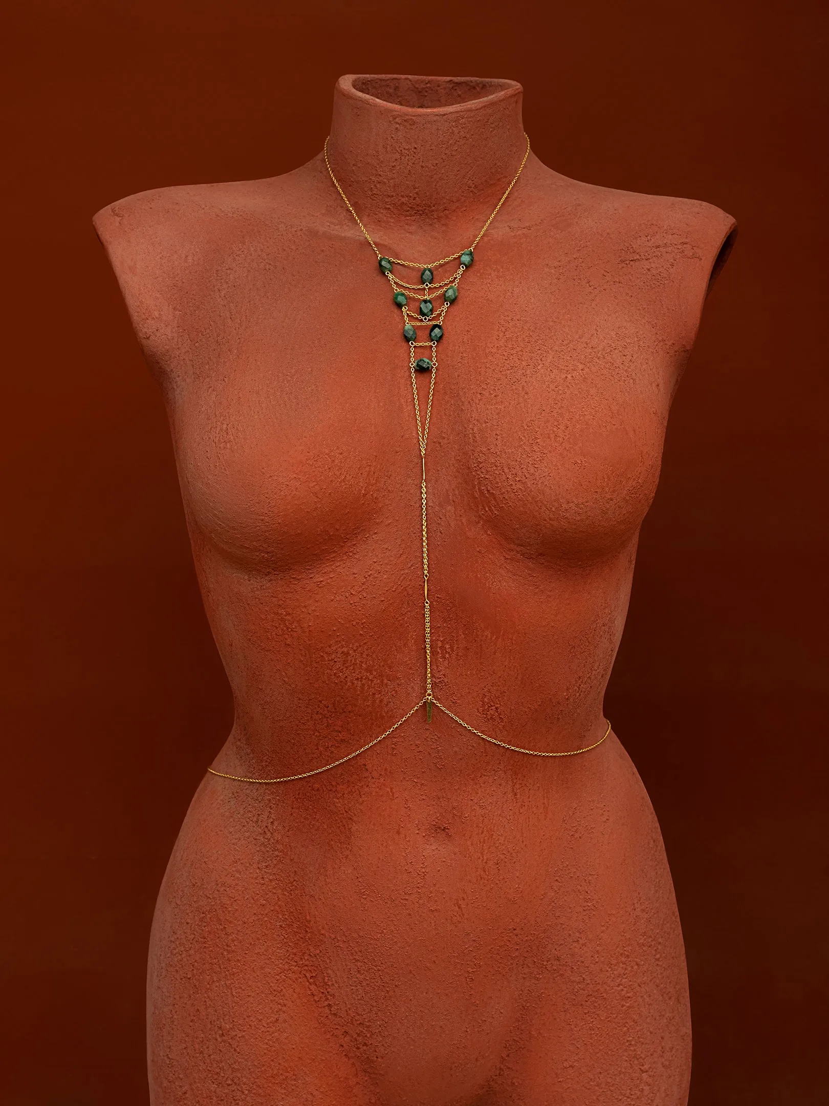 Tree of Life Gemstone Body Chain