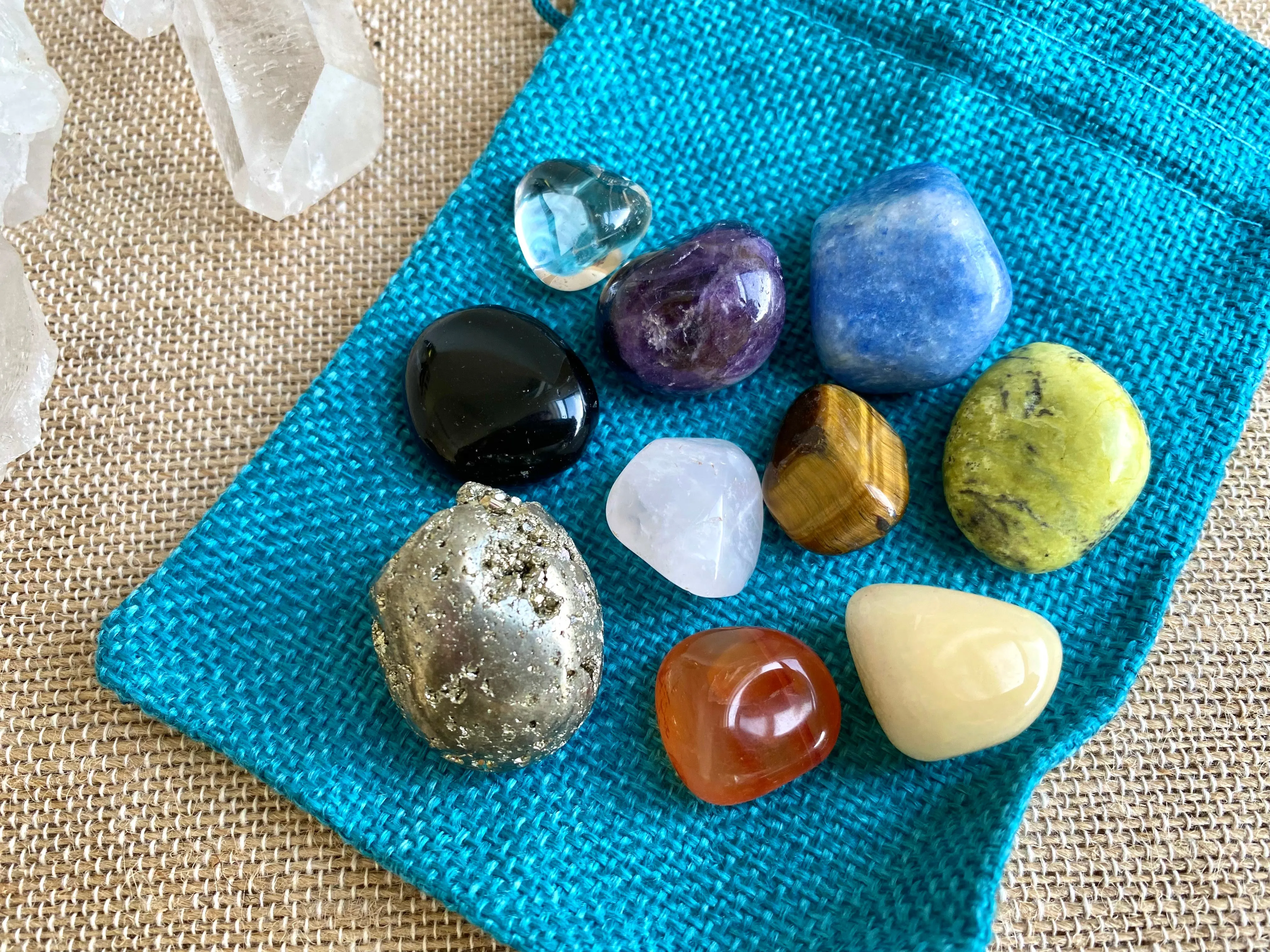 Tumbled Stone Healing Bag