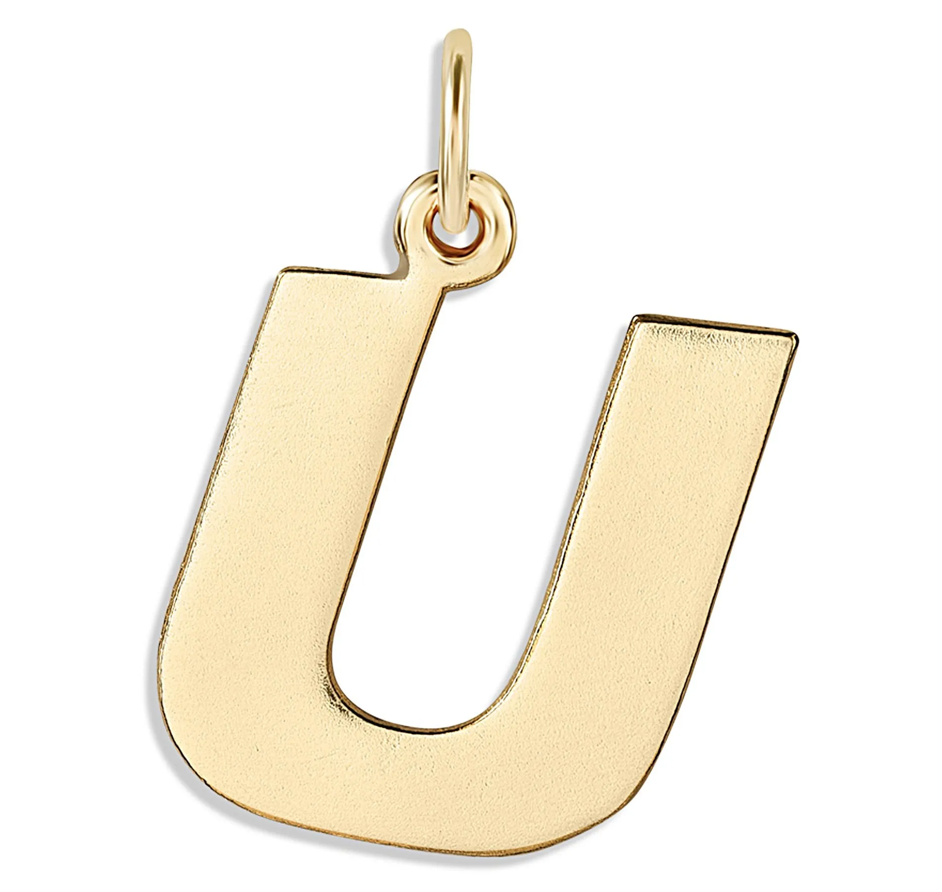 U Cutout Letter Charm