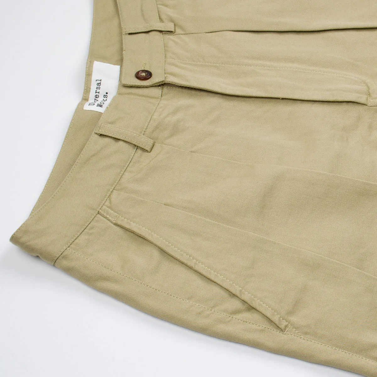 Universal Works - Double Pleat Pant Twill - Tan