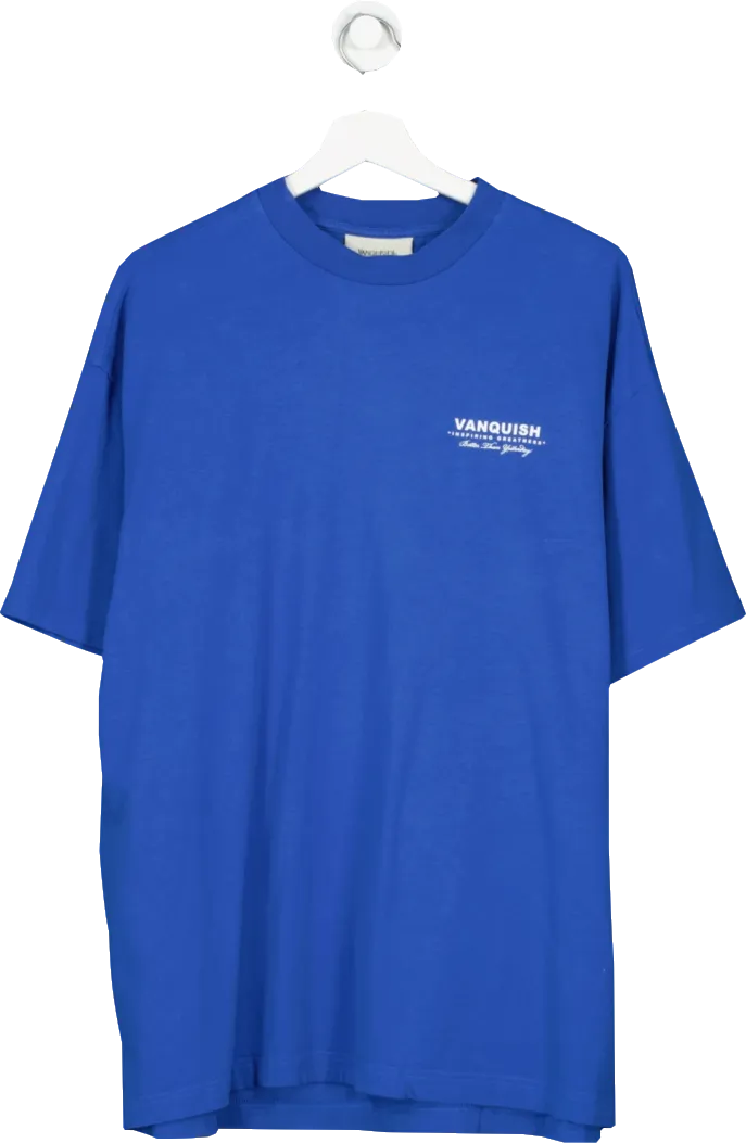 Vanquish Blue Inspiring Greatness Oversize T Shirt UK L