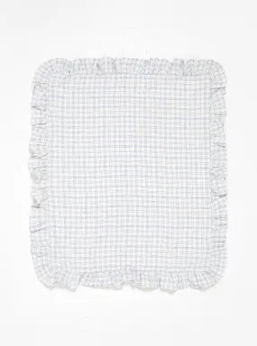 Vanukas Tea Towel White & Blue Check