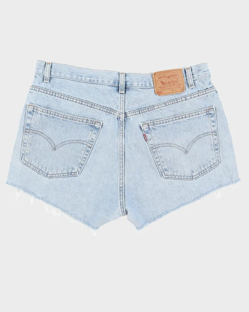 Vintage 90s Levi's 505 Blue Denim Cut Offs - W38