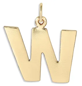 W Cutout Letter Charm