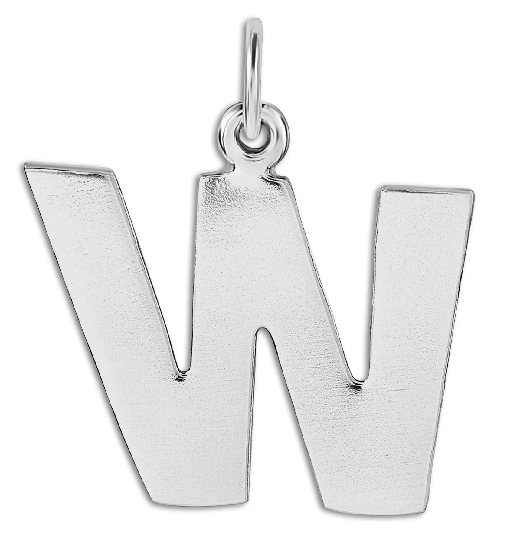 W Cutout Letter Charm