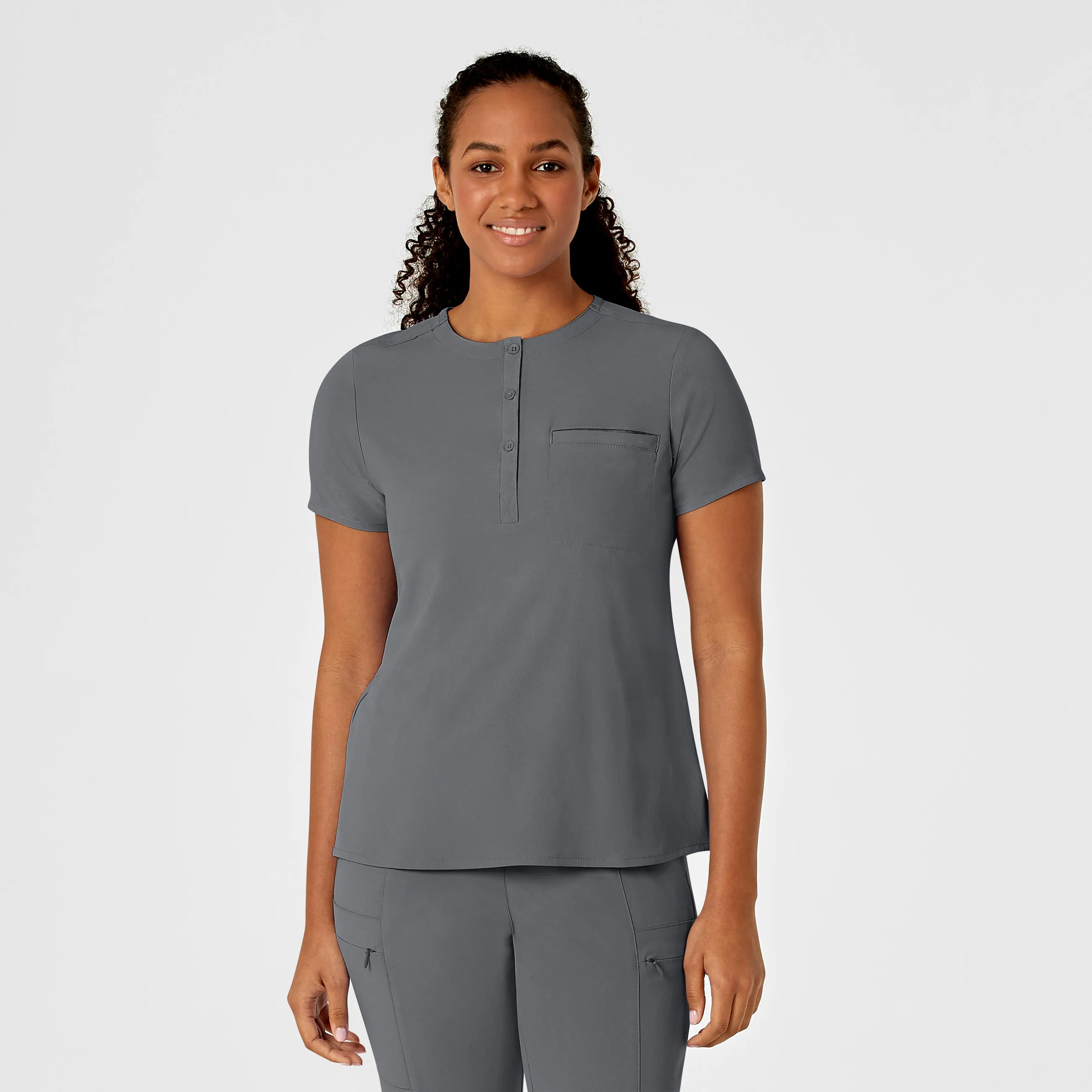 Wink RENEW - Women's Mandarin Collar Tuck-In Top  6434