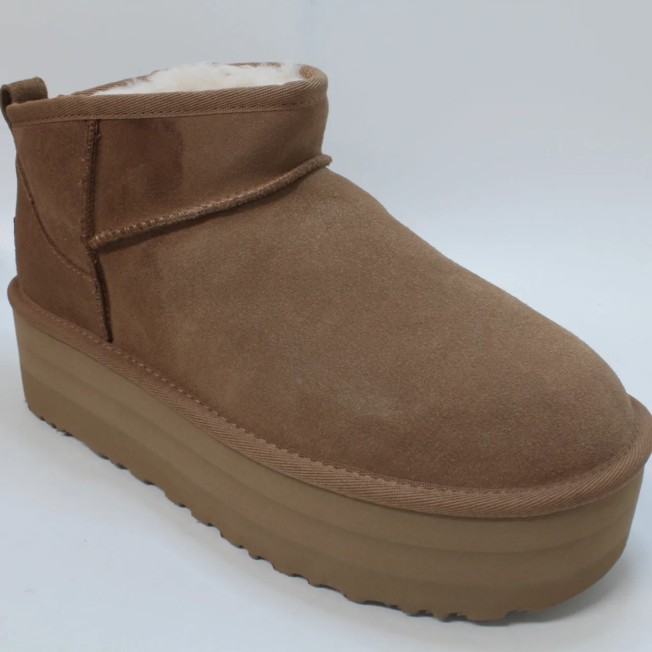 Womens UGG Classic Ultra Mini Platform Chestnut Uk Size 6